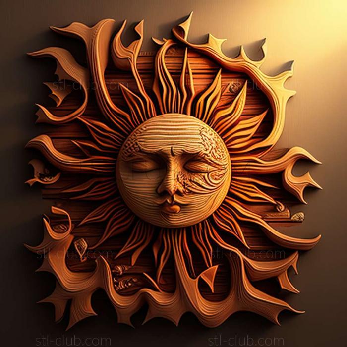 3D model sun (STL)